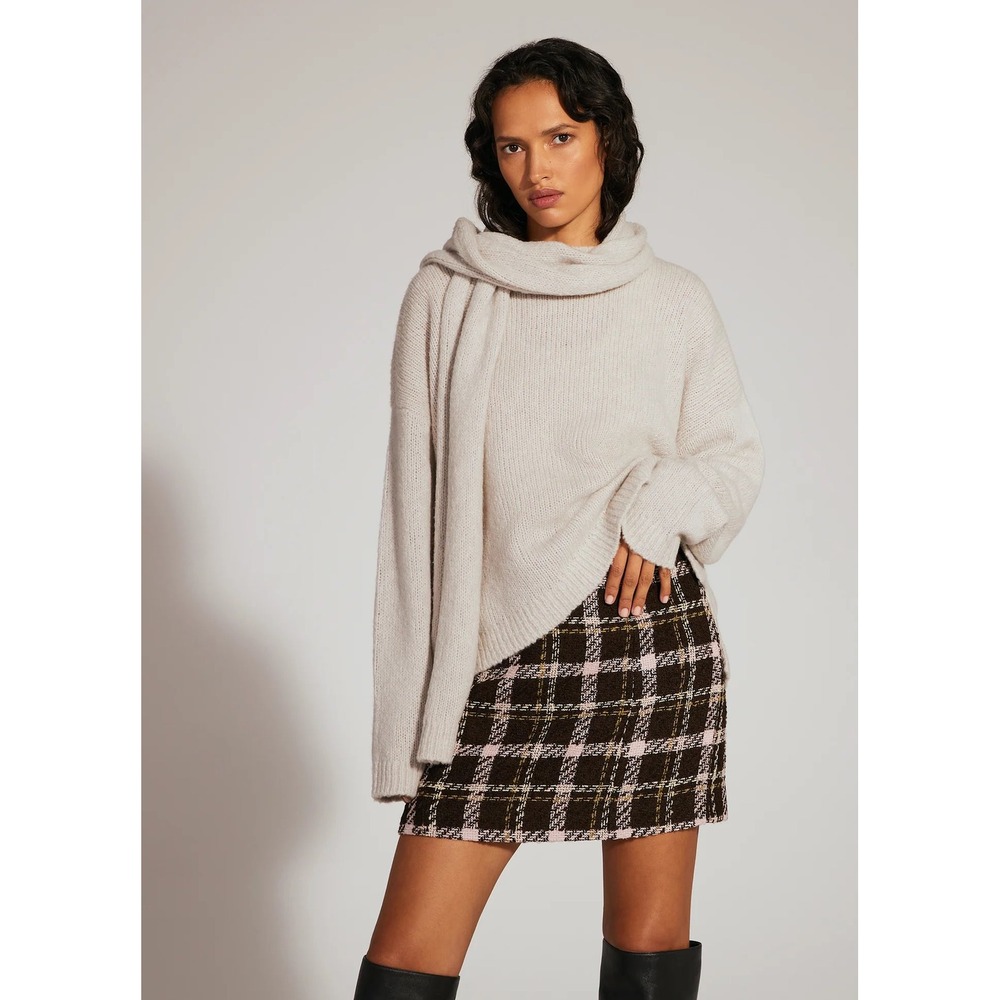 NWT Favorite Daughter THE JAMIE Cashmere Blend Sweater in Gray‎ Sz Large $378